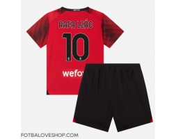 AC Milan Rafael Leao #10 Dětské Domácí Dres 2023-24 Krátký Rukáv (+ trenýrky)