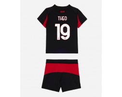 AC Milan Theo Hernandez #19 Dětské Domácí Dres 2025-26 Krátký Rukáv (+ trenýrky)