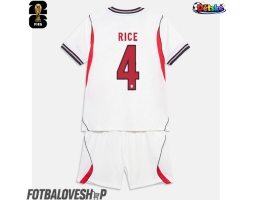 Anglie Declan Rice #4 Dětské Domácí Dres MS 2026 Krátký Rukáv (+ trenýrky)