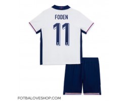 Anglie Phil Foden #11 Dětské Domácí Dres ME 2024 Krátký Rukáv (+ trenýrky)