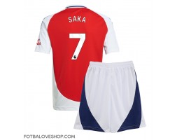Arsenal Bukayo Saka #7 Dětské Domácí Dres 2024-25 Krátký Rukáv (+ trenýrky)