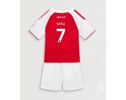 Arsenal Bukayo Saka #7 Dětské Domácí Dres 2025-26 Krátký Rukáv (+ trenýrky)