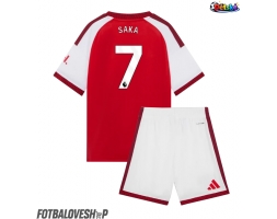 Arsenal Bukayo Saka #7 Dětské Domácí Dres 2026-27 Krátký Rukáv (+ trenýrky)