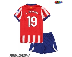 Atletico Madrid Julian Alvarez #19 Dětské Domácí Dres 2026-27 Krátký Rukáv (+ trenýrky)