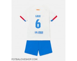 Barcelona Paez Gavi #6 Dětské Venkovní Dres 2023-24 Krátký Rukáv (+ trenýrky)