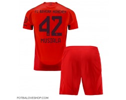 Bayern Munich Jamal Musiala #42 Dětské Domácí Dres 2024-25 Krátký Rukáv (+ trenýrky)