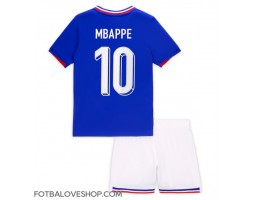 Francie Kylian Mbappe #10 Dětské Domácí Dres ME 2024 Krátký Rukáv (+ trenýrky)