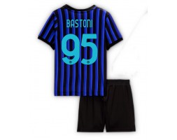 Inter Milan Alessandro Bastoni #95 Dětské Domácí Dres 2025-26 Krátký Rukáv (+ trenýrky)