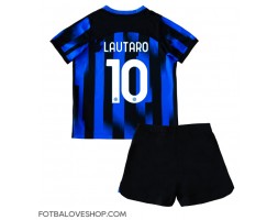 Inter Milan Lautaro Martinez #10 Dětské Domácí Dres 2023-24 Krátký Rukáv (+ trenýrky)