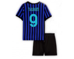 Inter Milan Marcus Thuram #9 Dětské Domácí Dres 2025-26 Krátký Rukáv (+ trenýrky)