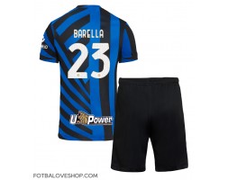 Inter Milan Nicolo Barella #23 Dětské Domácí Dres 2024-25 Krátký Rukáv (+ trenýrky)