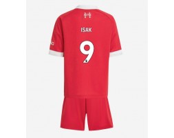 Liverpool Alexander Isak #9 Dětské Domácí Dres 2025-26 Krátký Rukáv (+ trenýrky)