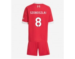 Liverpool Dominik Szoboszlai #8 Dětské Domácí Dres 2025-26 Krátký Rukáv (+ trenýrky)