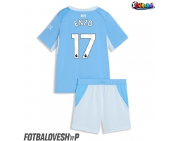 Manchester City Enzo Fernandez #17 Dětské Domácí Dres 2026-27 Krátký Rukáv (+ trenýrky)