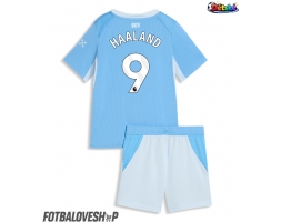 Manchester City Erling Haaland #9 Dětské Domácí Dres 2026-27 Krátký Rukáv (+ trenýrky)