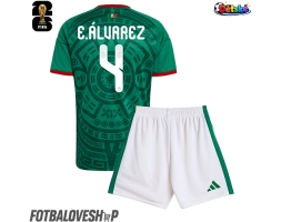 Mexiko Edson Alvarez #4 Dětské Domácí Dres MS 2026 Krátký Rukáv (+ trenýrky)