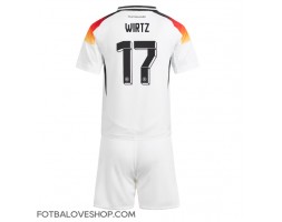 Německo Florian Wirtz #17 Dětské Domácí Dres ME 2024 Krátký Rukáv (+ trenýrky)