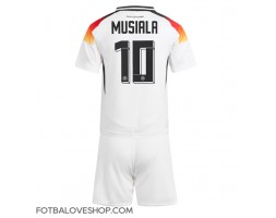 Německo Jamal Musiala #10 Dětské Domácí Dres ME 2024 Krátký Rukáv (+ trenýrky)