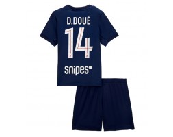 Paris Saint-Germain Desire Doue #14 Dětské Domácí Dres 2025-26 Krátký Rukáv (+ trenýrky)