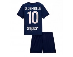 Paris Saint-Germain Ousmane Dembele #10 Dětské Domácí Dres 2025-26 Krátký Rukáv (+ trenýrky)