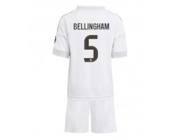 Real Madrid Jude Bellingham #5 Dětské Domácí Dres 2025-26 Krátký Rukáv (+ trenýrky)
