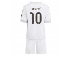Real Madrid Kylian Mbappe #10 Dětské Domácí Dres 2025-26 Krátký Rukáv (+ trenýrky)