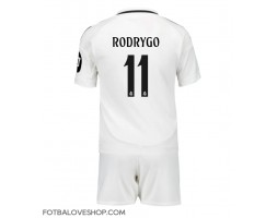 Real Madrid Rodrygo Goes #11 Dětské Domácí Dres 2024-25 Krátký Rukáv (+ trenýrky)