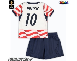Spojené státy Christian Pulisic #10 Dětské Domácí Dres MS 2026 Krátký Rukáv (+ trenýrky)