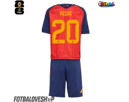 Španělsko Pedri Gonzalez #20 Dětské Domácí Dres MS 2026 Krátký Rukáv (+ trenýrky)