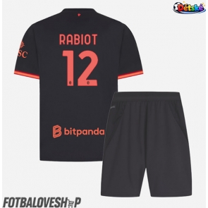 AC Milan Adrien Rabiot #12 Dětské Alternativní Dres 2026-27 Krátký Rukáv (+ trenýrky)