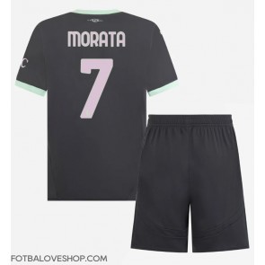 AC Milan Alvaro Morata #7 Dětské Alternativní Dres 2024-25 Krátký Rukáv (+ trenýrky)