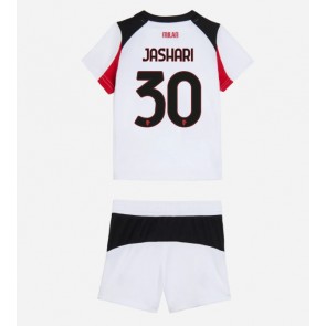 AC Milan Ardon Jashari #30 Dětské Venkovní Dres 2025-26 Krátký Rukáv (+ trenýrky)