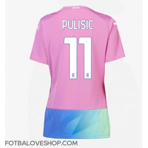 AC Milan Christian Pulisic #11 Dámské Alternativní Dres 2023-24 Krátký Rukáv