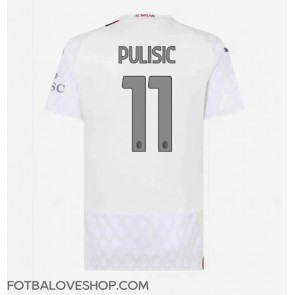 AC Milan Christian Pulisic #11 Dámské Venkovní Dres 2023-24 Krátký Rukáv