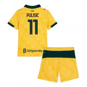AC Milan Christian Pulisic #11 Dětské Alternativní Dres 2025-26 Krátký Rukáv (+ trenýrky)