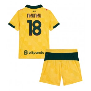 AC Milan Christopher Nkunku #18 Dětské Alternativní Dres 2025-26 Krátký Rukáv (+ trenýrky)