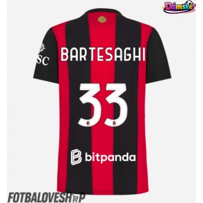 AC Milan Davide Bartesaghi #33 Dámské Domácí Dres 2026-27 Krátký Rukáv
