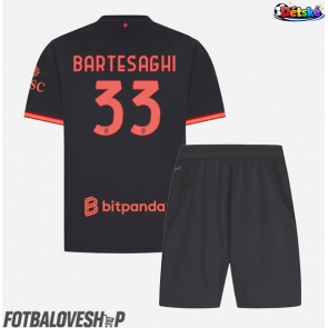 AC Milan Davide Bartesaghi #33 Dětské Alternativní Dres 2026-27 Krátký Rukáv (+ trenýrky)