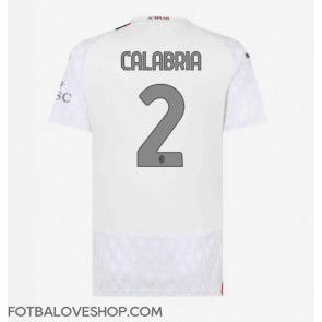 AC Milan Davide Calabria #2 Dámské Venkovní Dres 2023-24 Krátký Rukáv