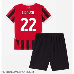 AC Milan Emerson Royal #22 Dětské Domácí Dres 2024-25 Krátký Rukáv (+ trenýrky)