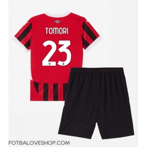 AC Milan Fikayo Tomori #23 Dětské Domácí Dres 2024-25 Krátký Rukáv (+ trenýrky)