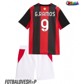 AC Milan Goncalo Ramos #9 Dětské Domácí Dres 2026-27 Krátký Rukáv (+ trenýrky)