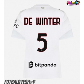 AC Milan Koni De Winter #5 Dámské Venkovní Dres 2026-27 Krátký Rukáv