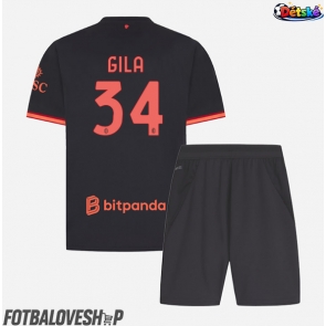 AC Milan Mario Gila #34 Dětské Alternativní Dres 2026-27 Krátký Rukáv (+ trenýrky)