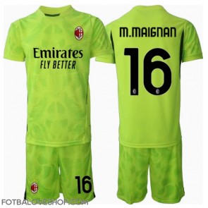 AC Milan Mike Maignan #16 Brankářské Dětské Alternativní Dres 2024-25 Krátký Rukáv (+ trenýrky)