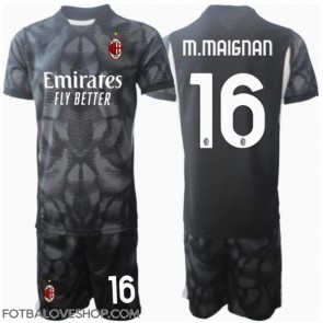 AC Milan Mike Maignan #16 Brankářské Dětské Domácí Dres 2024-25 Krátký Rukáv (+ trenýrky)