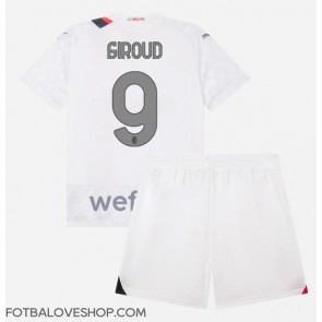 AC Milan Olivier Giroud #9 Dětské Venkovní Dres 2023-24 Krátký Rukáv (+ trenýrky)