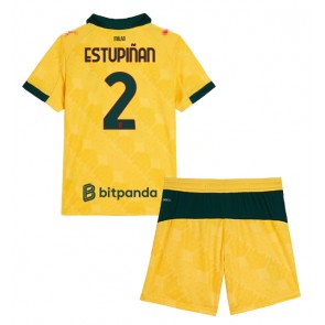 AC Milan Pervis Estupinan #2 Dětské Alternativní Dres 2025-26 Krátký Rukáv (+ trenýrky)