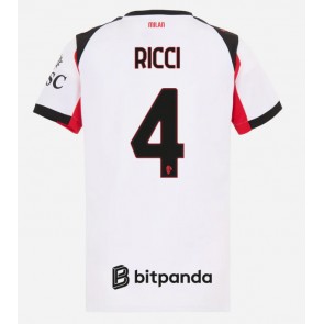AC Milan Samuele Ricci #4 Dámské Venkovní Dres 2025-26 Krátký Rukáv