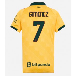 AC Milan Santiago Gimenez #7 Dámské Alternativní Dres 2025-26 Krátký Rukáv